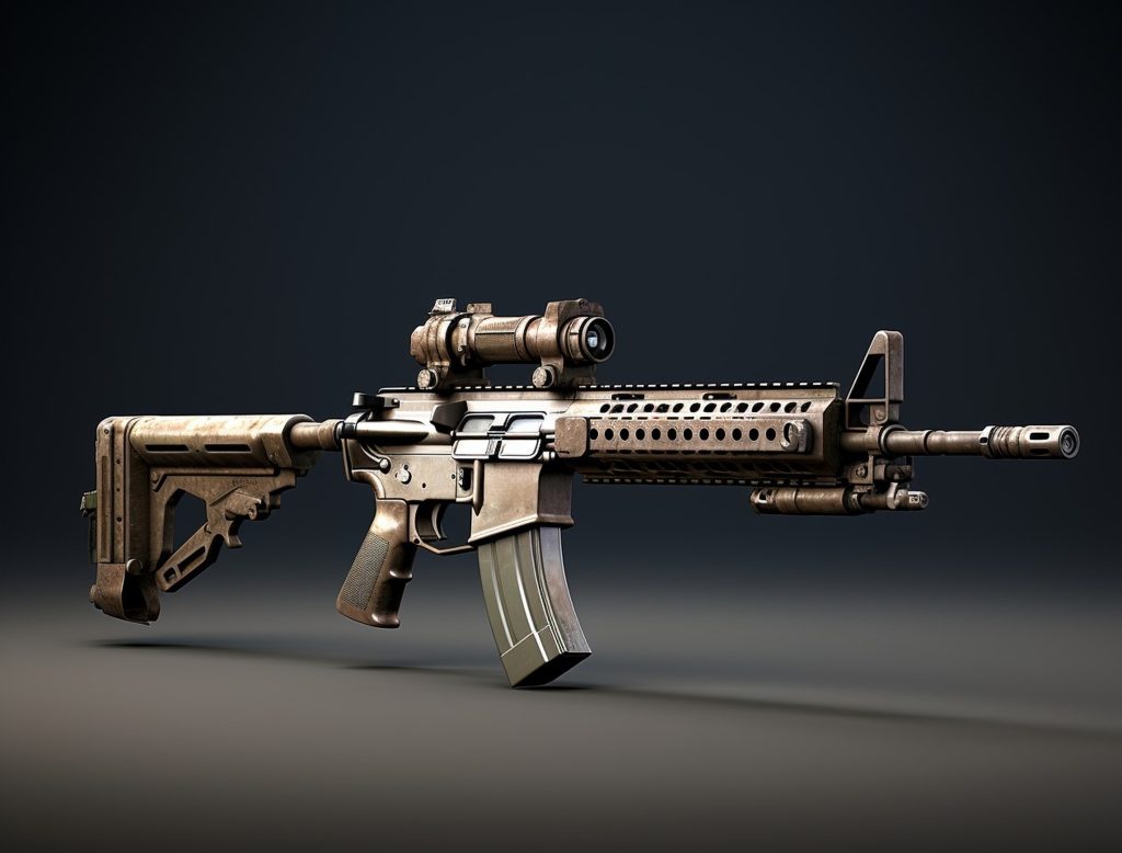 تفنگ اسباب بازی فلزی