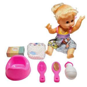 عروسک بی بی گوشواره دار 8499 پی اف کد 10492 ای پی تی  18