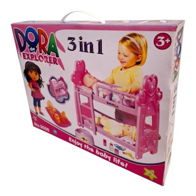تخت دو طبقه 3 در 1 سایز کوچک کد 9090 دورا 7 - Image 1