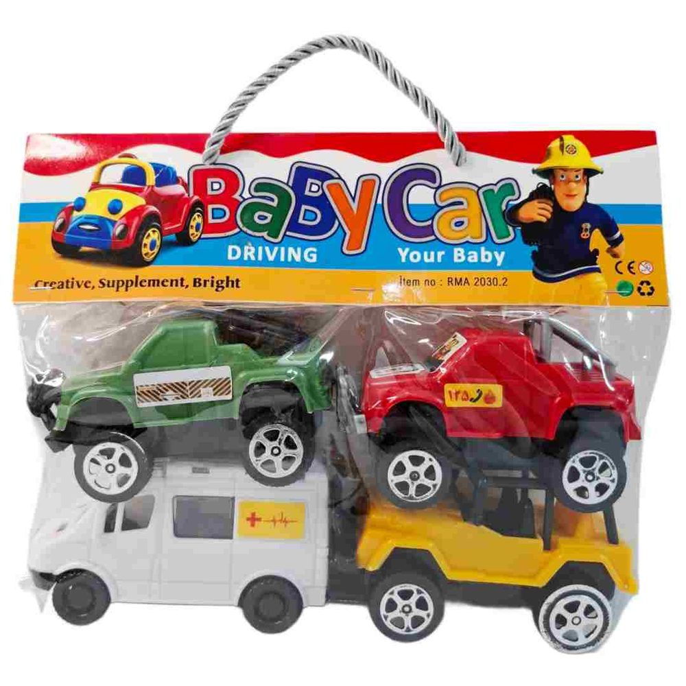 ست ماشین بازی 4 عددی کد 2030 سلفونی 60 - Image 1