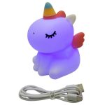 چراغ خواب سیلیکونی لمسی یونیکورن (اسب تک شاخ) خارجی 36 - Image 3