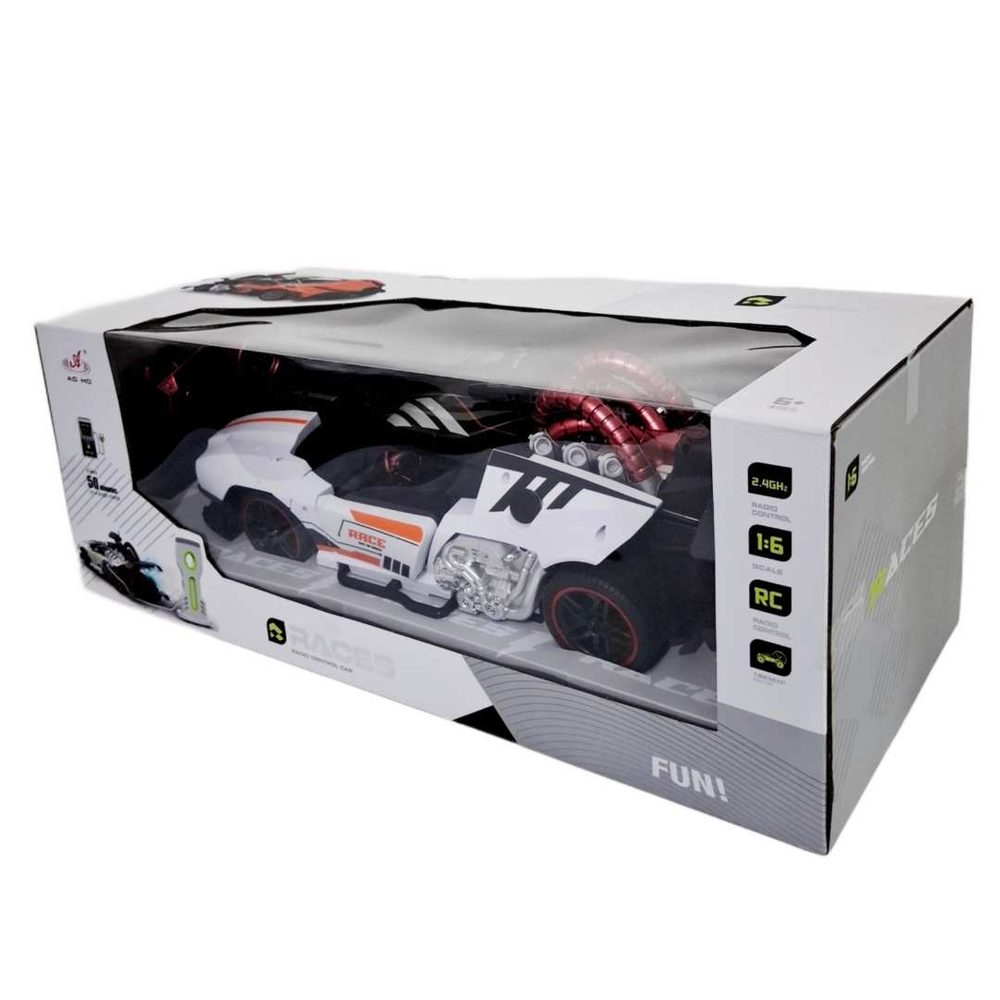 ماشین بازی کنترلی مسابقه ای دودزا با شارژ برقی کد 911711 ای خارجی 8 - Image 1