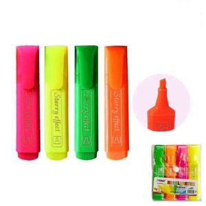 ماژیک فسفری و پاستلی بسته 4 عددی 8102 فنلوت