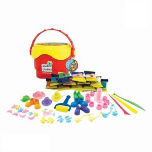 خمیر بازی سطلی آدمکی 70 قطعه 1027 آریا