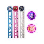 - یونیک - خط کش 20 شابلون دار ژله ای چراغدار 5189 -