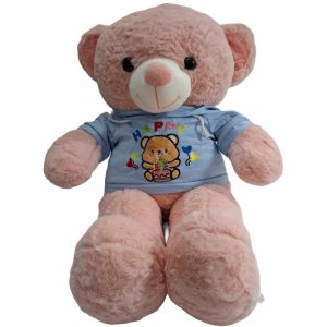 عروسک خرس تیشرت کلاه تک شاخ 75 سانت کد 404155 خارجی 24 - Image 1