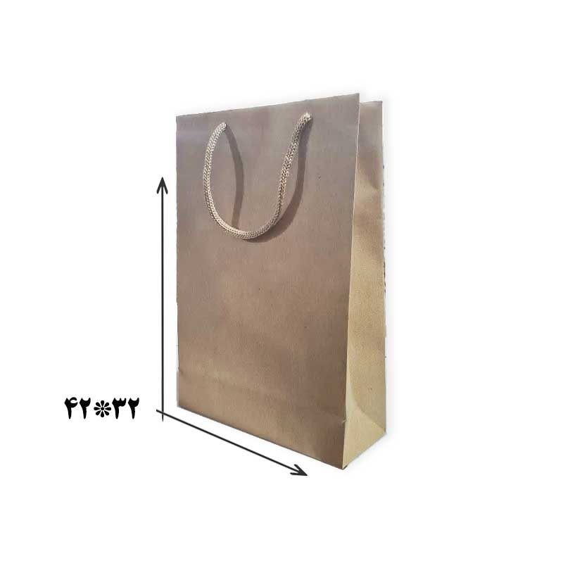 ساک کادویی تبلیغاتی سایز 5 (42*32) کرافت