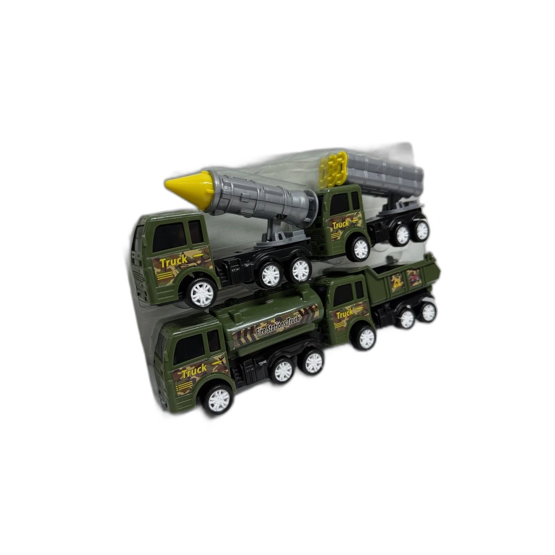 ماشین بازی ست ارتشی 4 عددی عقبکش کد 8079 ای ام تویز 64 - Image 1