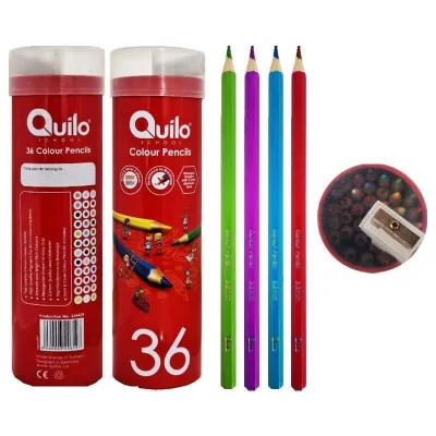 مداد رنگی فلز 36 رنگ استوانه ای کد 634439 کویلو 24